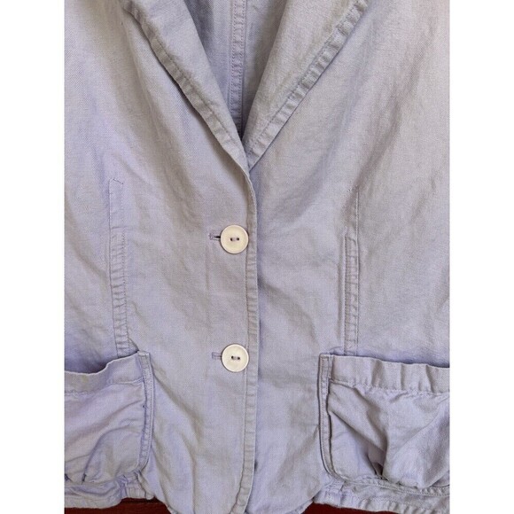 Talbots Irish Linen Blend Women’s Lilac Purple Jacket Blazer Size 12 Normcore - Picture 2 of 7